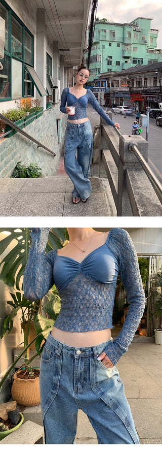industrial stitch jeans