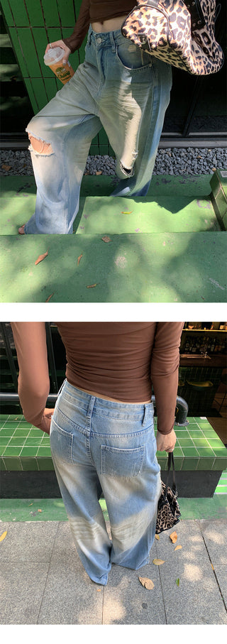 scratch ripped jeans