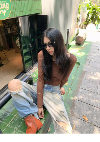 scratch ripped jeans