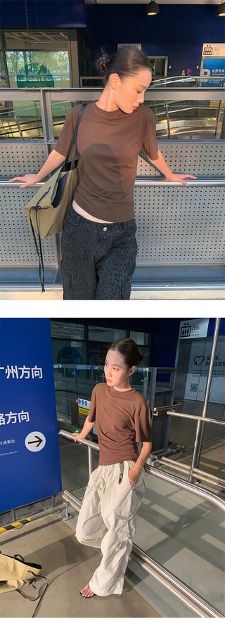 hollow shoulder Tops