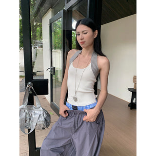 color halter Top