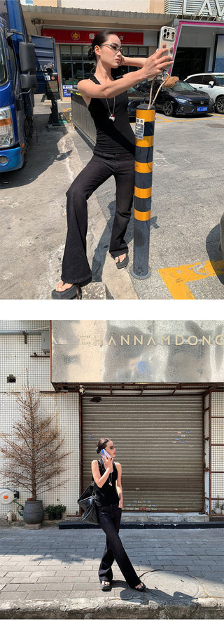 stitched skinny jeans
