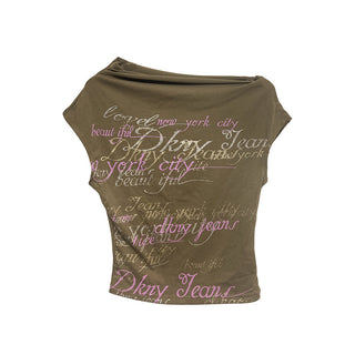 letter print Tops 01