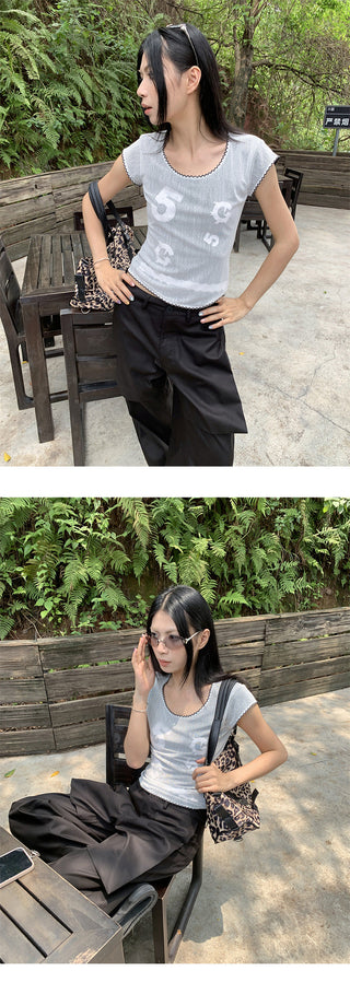 patch wide pants