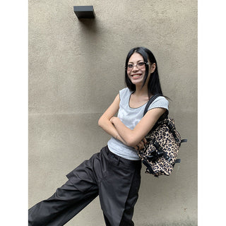 patch wide pants