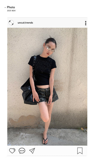 camouflage denim shorts