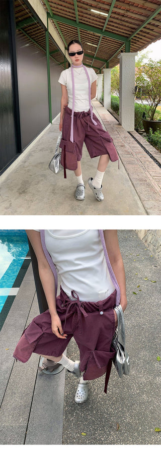pocket wide shorts