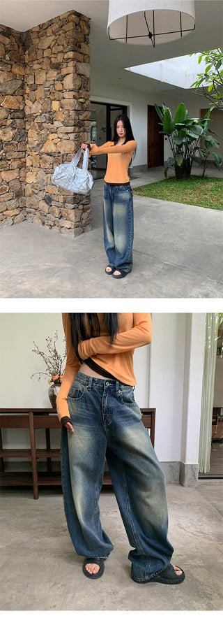 pocket wide jeans