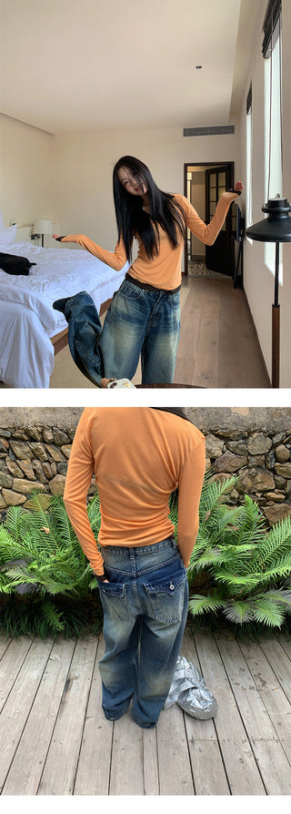 pocket wide jeans