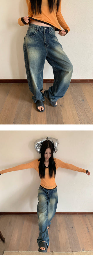 pocket wide jeans
