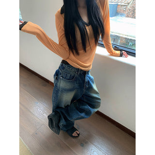 pocket wide jeans
