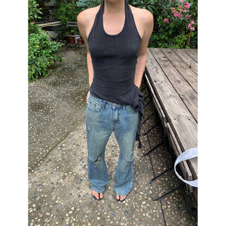 old ripped jeans