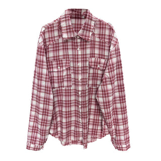 loose plaid shirt