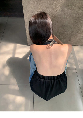 backless V-neck Top