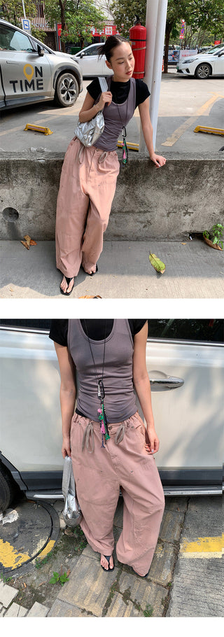 workwear drawstring pants