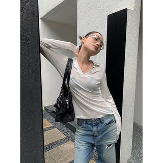 transparent long sleeve
