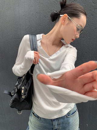 transparent long sleeve