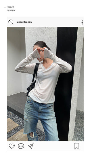 transparent long sleeve