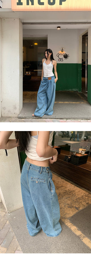 lazy wide jeans