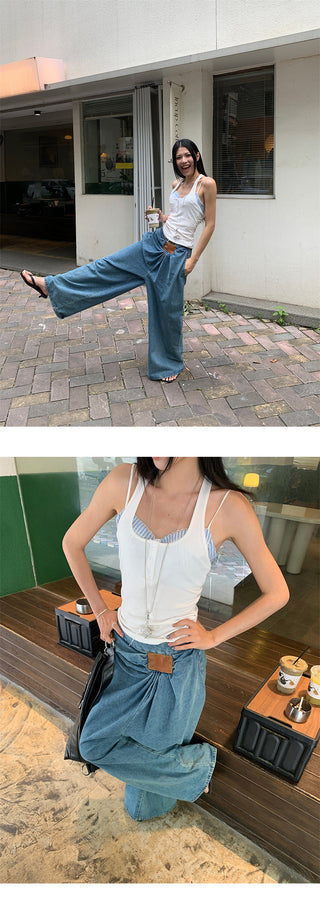 lazy wide jeans