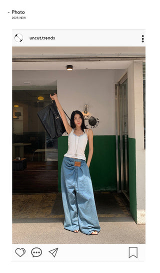 lazy wide jeans
