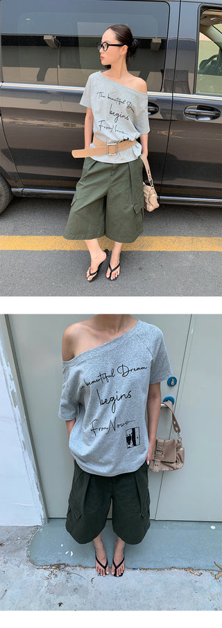 retro letter Tops
