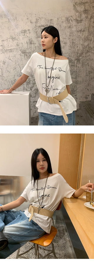 retro letter Tops