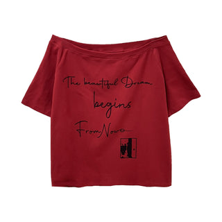retro letter Tops