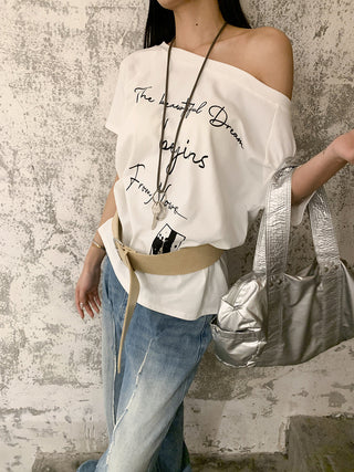 retro letter Tops