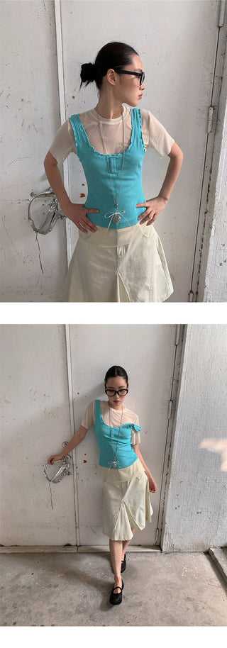 casual A-line skirt