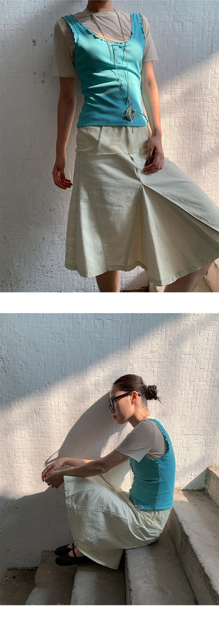casual A-line skirt