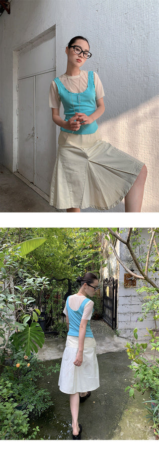 casual A-line skirt