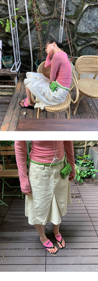 casual A-line skirt