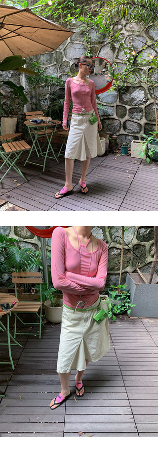 casual A-line skirt