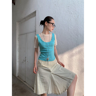 casual A-line skirt