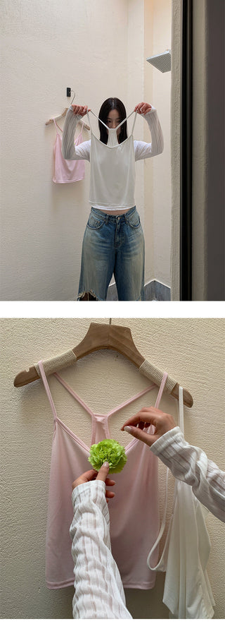 Y-back sexy top