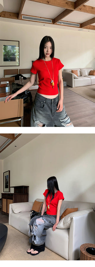 sunken stripe Tops