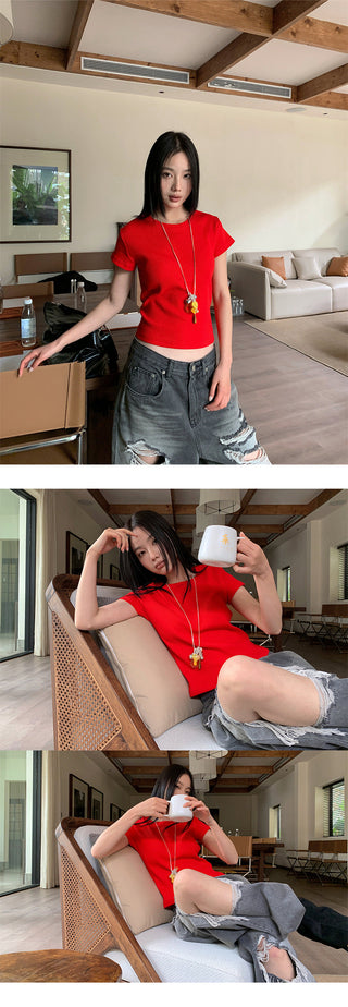 sunken stripe Tops