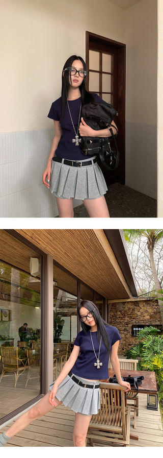 sunken stripe Tops