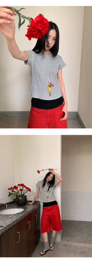 sunken stripe Tops