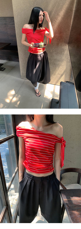 pleated wide pants