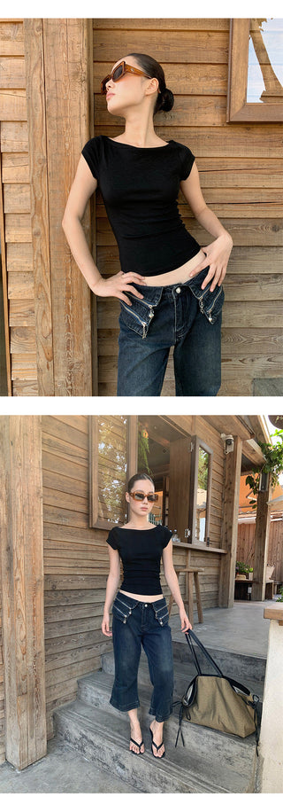 shoulder micro Tops