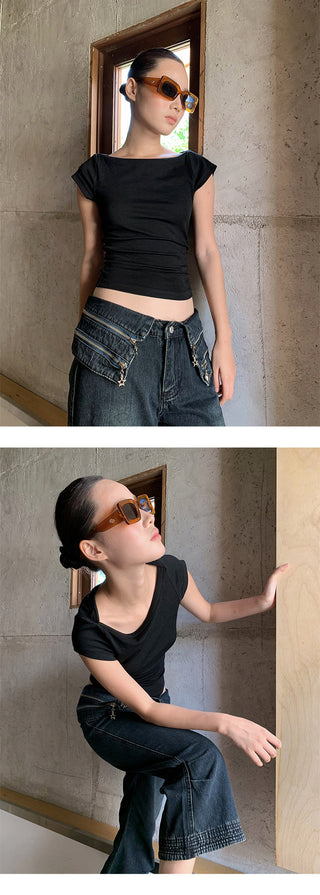 shoulder micro Tops