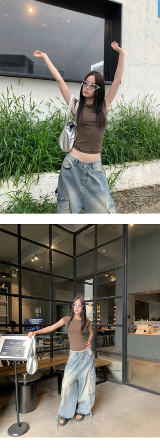 shoulder micro Tops
