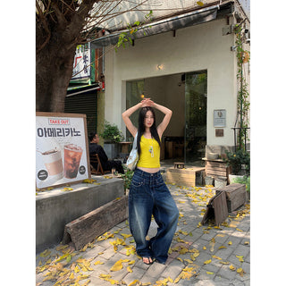 double waist jeans
