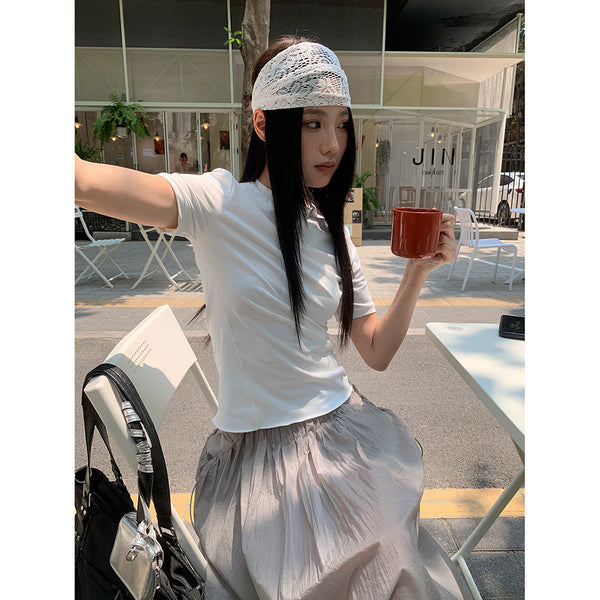 silky off-shoulder Top