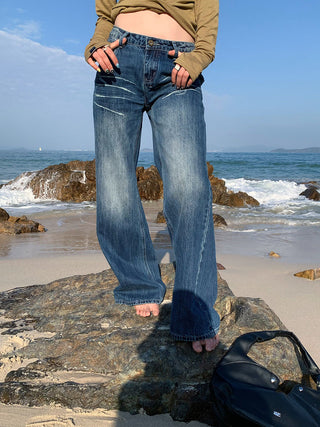 scratch pattern jeans