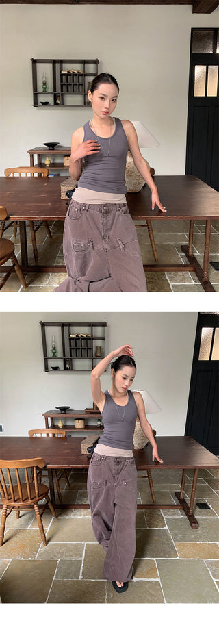 twisted back Top