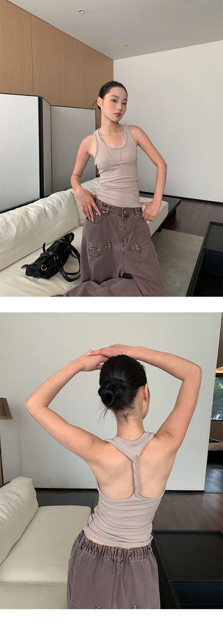 twisted back Top