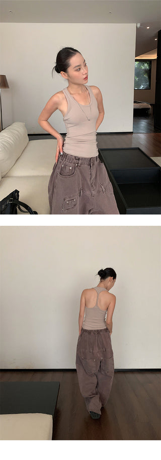 twisted back Top